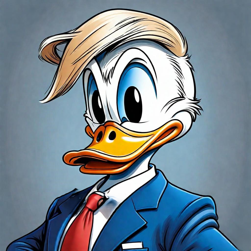 Donald Duck by AI Disc Jockey | Learn more at AIDiscJockey.com
